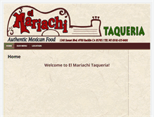 Tablet Screenshot of elmariachitaqueria.com